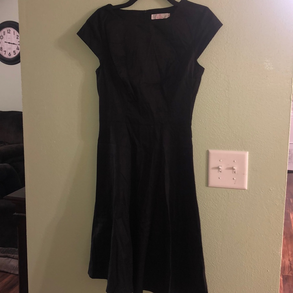 Black all cotton dress